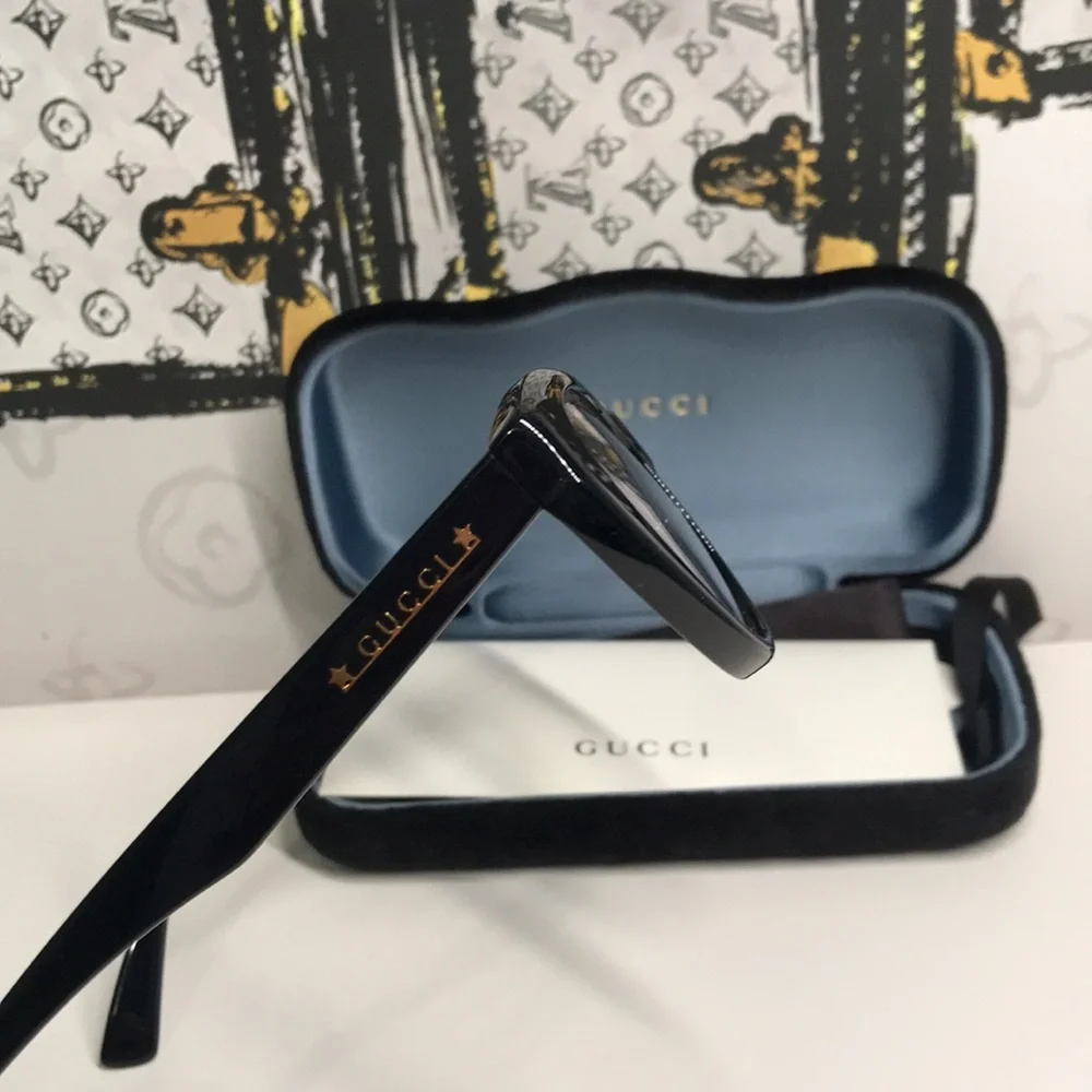Luxury New Authentic Gucci GG1172S 001 Cat-Eye Sunglasses